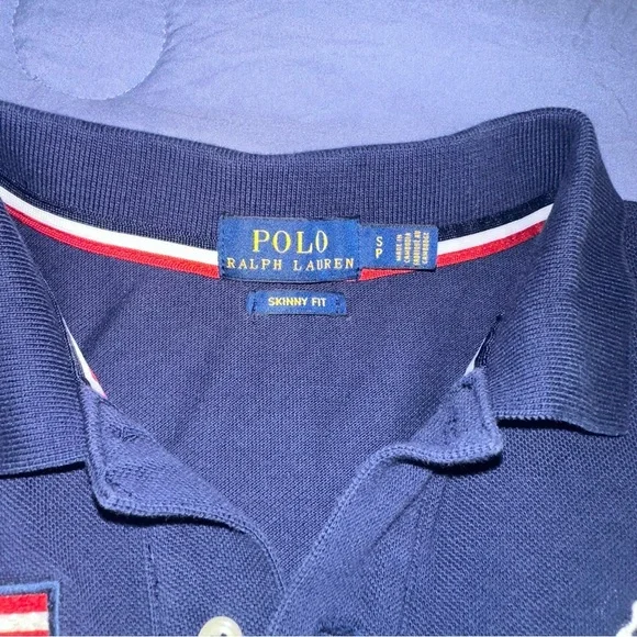 Navy Blue Polo Ralph Lauren Shirt Dress SP - Picture 3 of 4